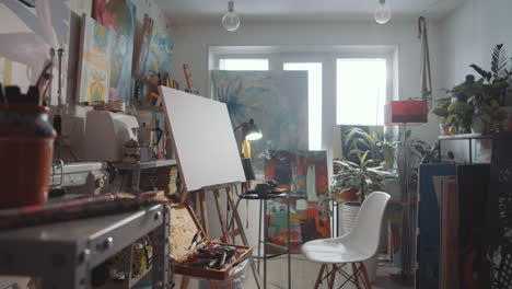 interior of creative art studio