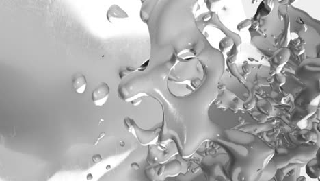 concepto abstracto de líquido blanco que fluye