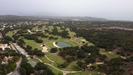 aerial view san roque golf club in spain