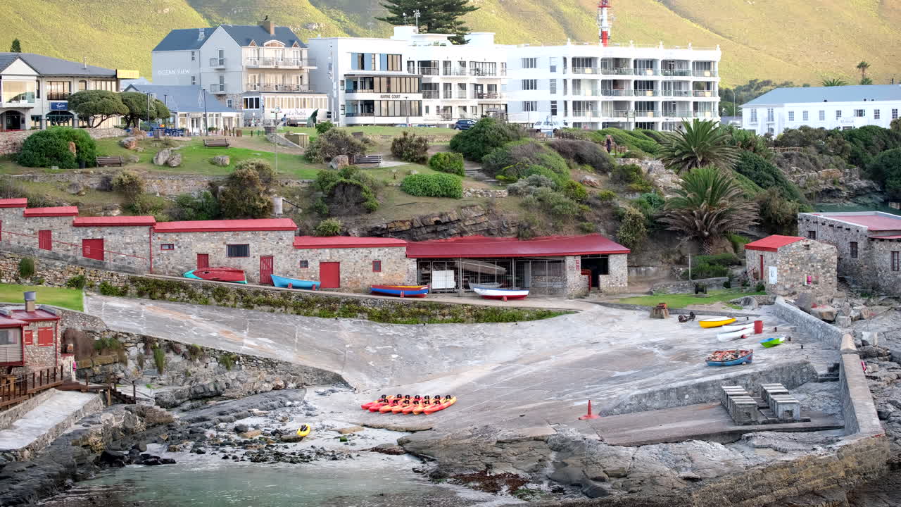 Historic Hermanus Old Harbour national monument, telephoto view