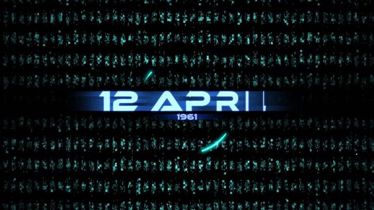 12 de abril de 1961 con círculos HUD en pantalla digital