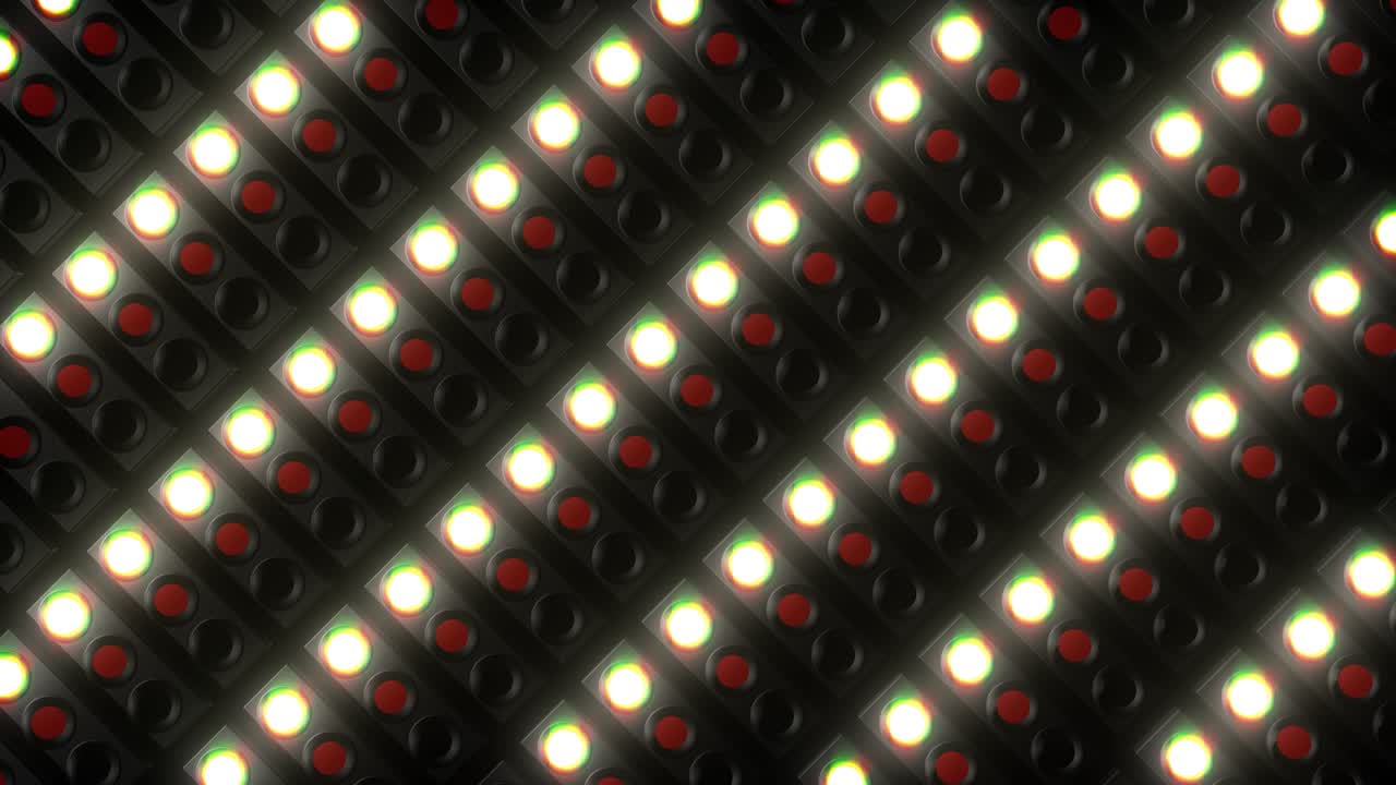 Red and Blue LED Display Pattern