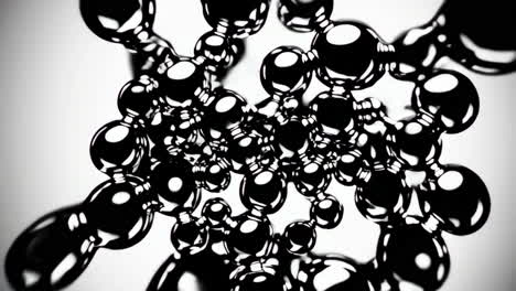 burbujas abstractas en blanco y negro