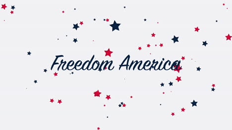 Animierte-Großansicht-Text-Freiheit-Amerika-Im-Urlaub-Hintergrund