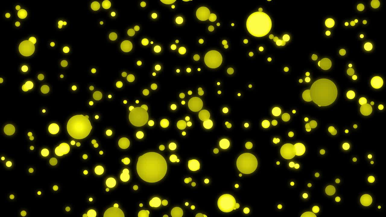 중간 크기의 점 공이 움직이는 애니메이션 모션 그래픽