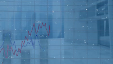 Animation-Einer-Statistikgrafik-über-Dem-Büro-Im-Hintergrund