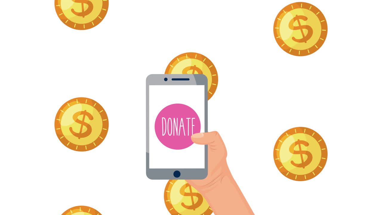 스마트폰을 통해 온라인 기부