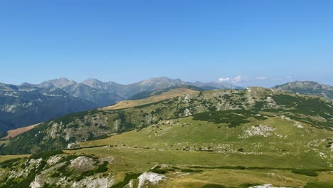 amazing wide panoramic footage of beautiful carpathian mountains