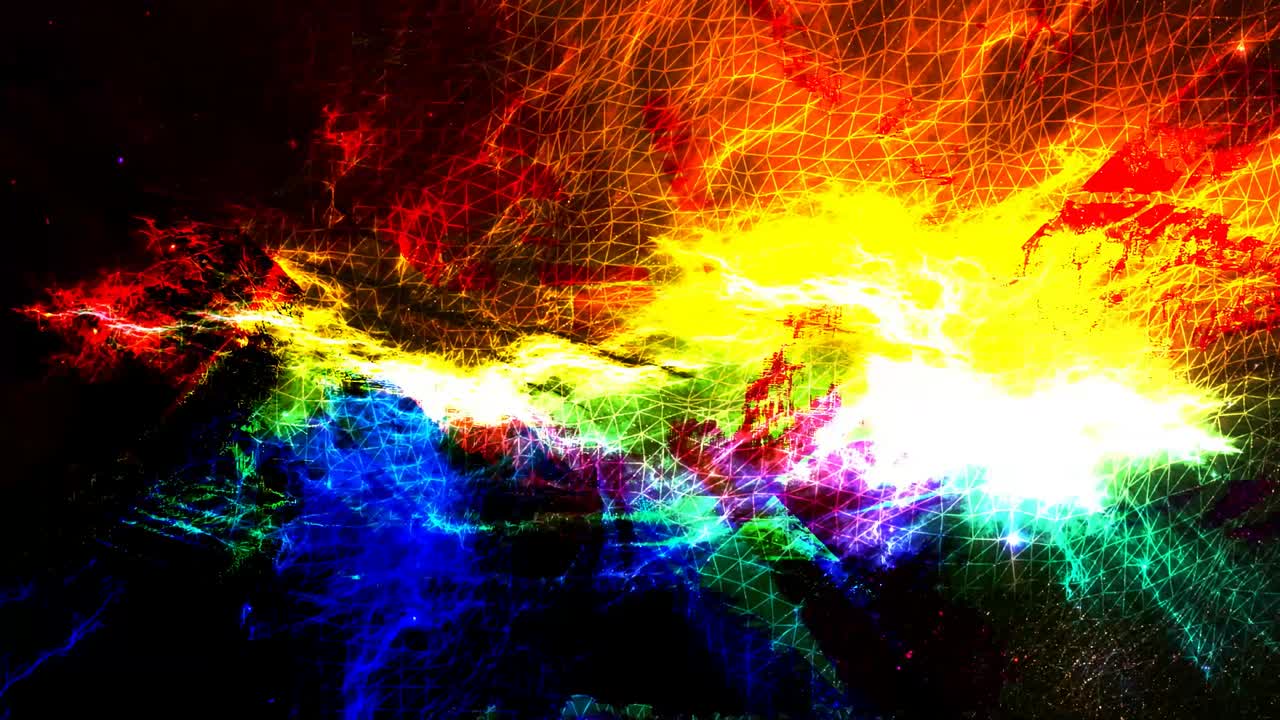 nebulosa de colores vívidos en la supernova en el espacio profundo - animación de fondo de movimiento de bucle sin fisuras de 4k