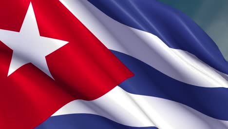 cuba flag - 4k - loop