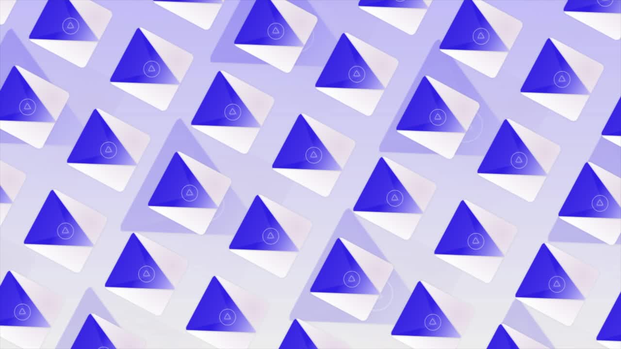 patrón geométrico abstracto con triángulos en gradiente azul y púrpura