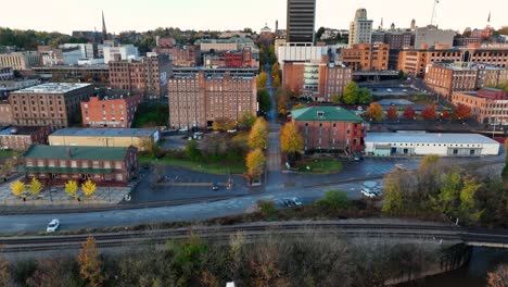 downtown historic lynchburg aerial