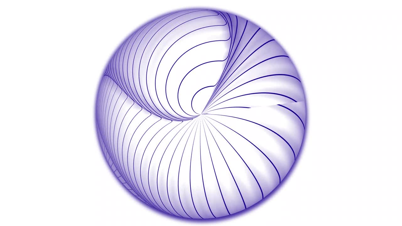 línea abstracta geométrica unida a una esfera. globo de esfera geométrica aislado en blanco.