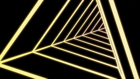 túnel de triángulo brillante