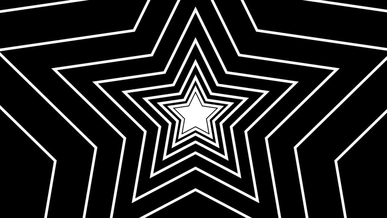 animación en 2d de fondo de dibujos animados 4k animación de estrella amarilla