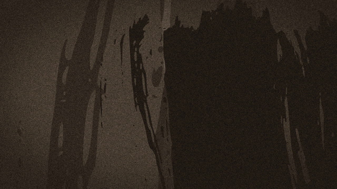 animación de manchas abstractas de color marrón oscuro que se mueven rápidamente sobre un fondo marrón claro