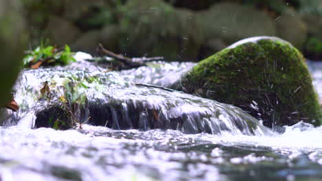 little small waterfall in the park