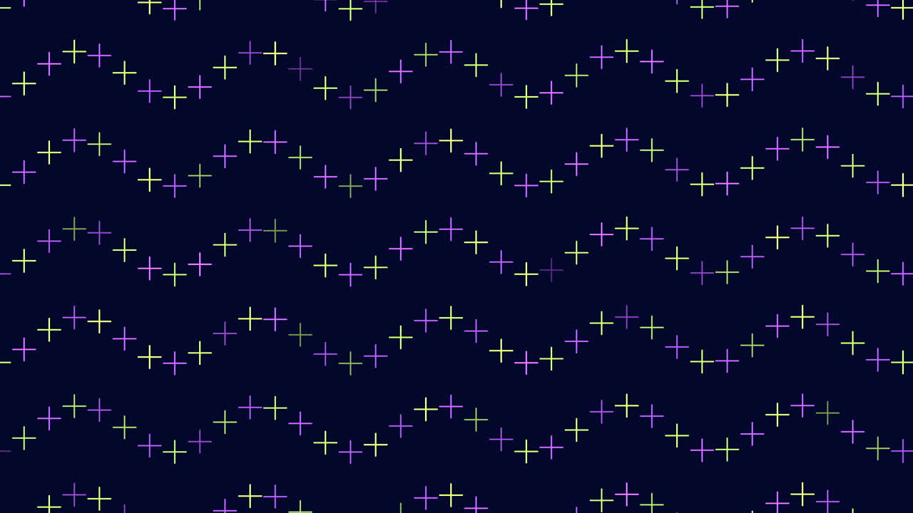 The image showcases a vibrant and visually striking seamless pattern consisting of alternating red and blue lines in a zigzag formation set against a dark blue backdrop