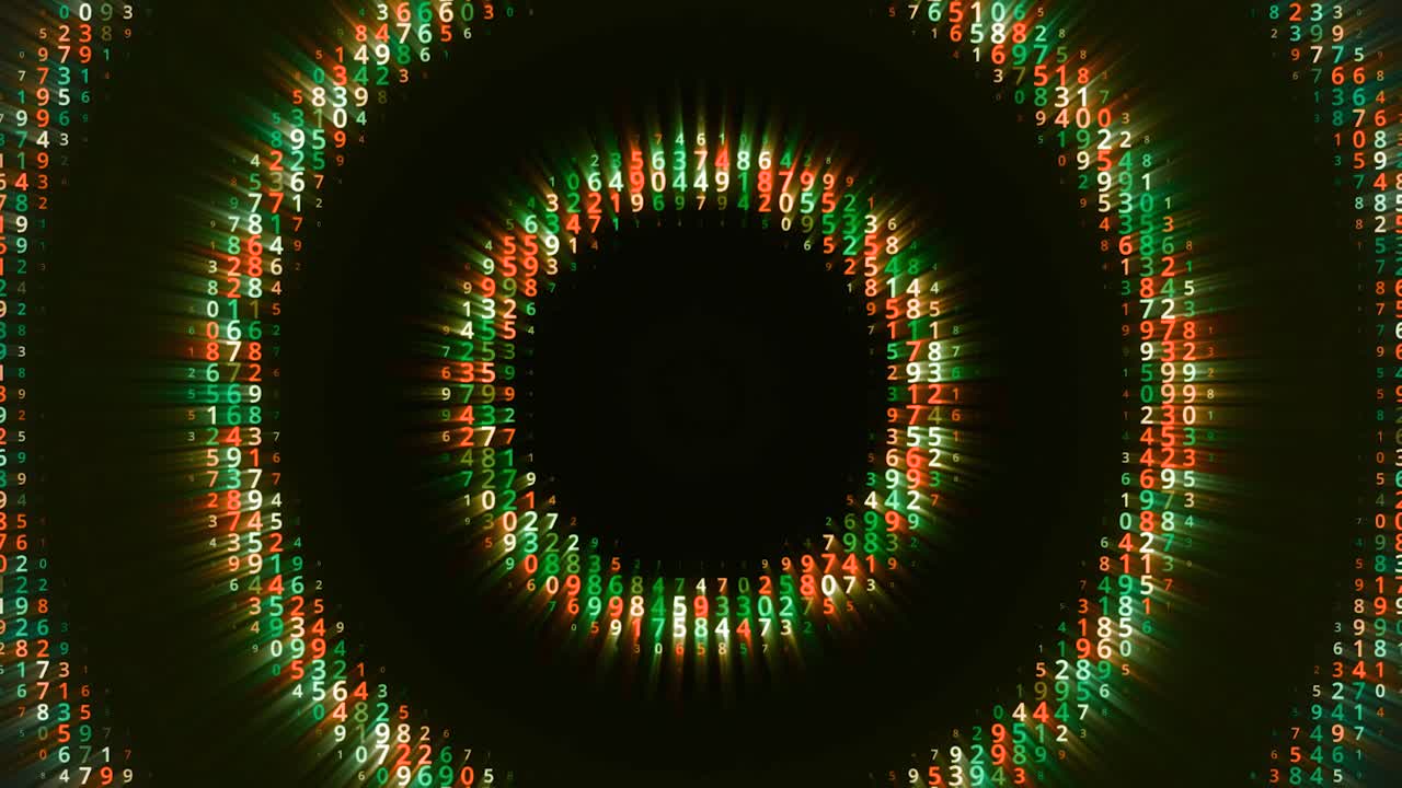 patrón de números brillantes abstractos