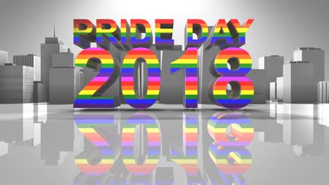 pride day 2018 lgbtqia gay pride lgbt mardi gras graphic title 3d render