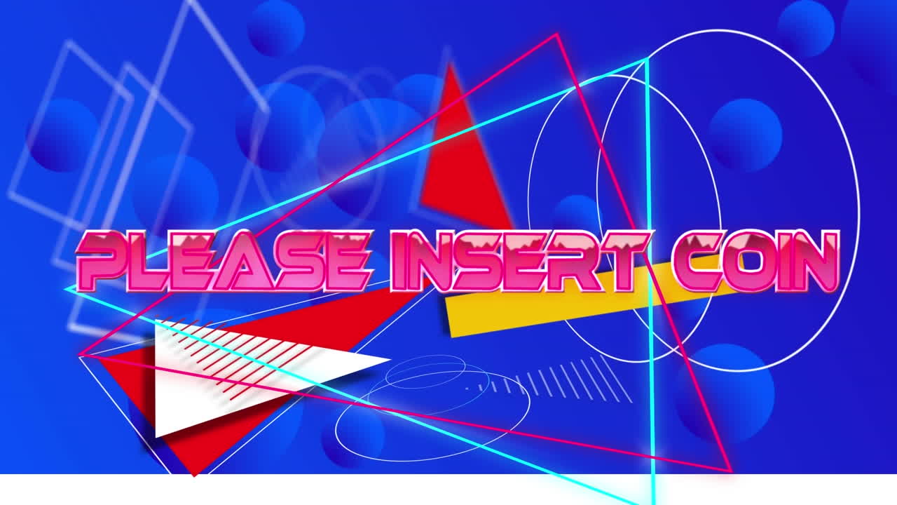 animación de texto de nivel superior sobre relámpagos coloridos en fondo azul