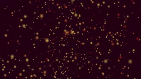 animación de puntos de luz sobre un fondo negro