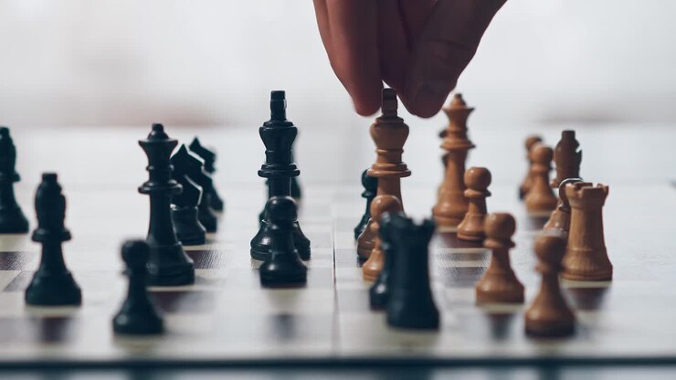 Chess: White king knocks over the black king