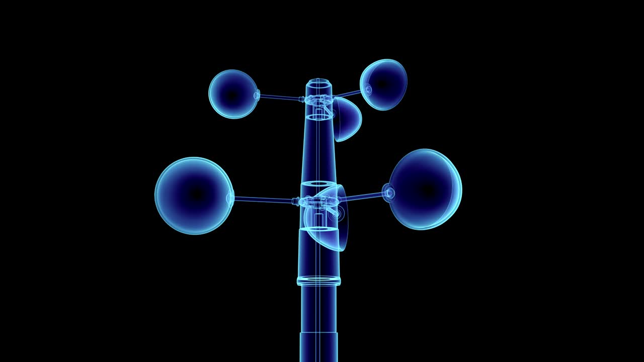 회전하는 이중 기압계.