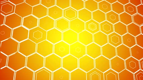 hexagons technological motion background abstract science design