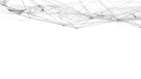 plexus fantasía tecnología abstracta. fondo geométrico abstracto con líneas en movimiento, puntos y triángulos. ciencia. medicina y tecnología. animaciones de bucle