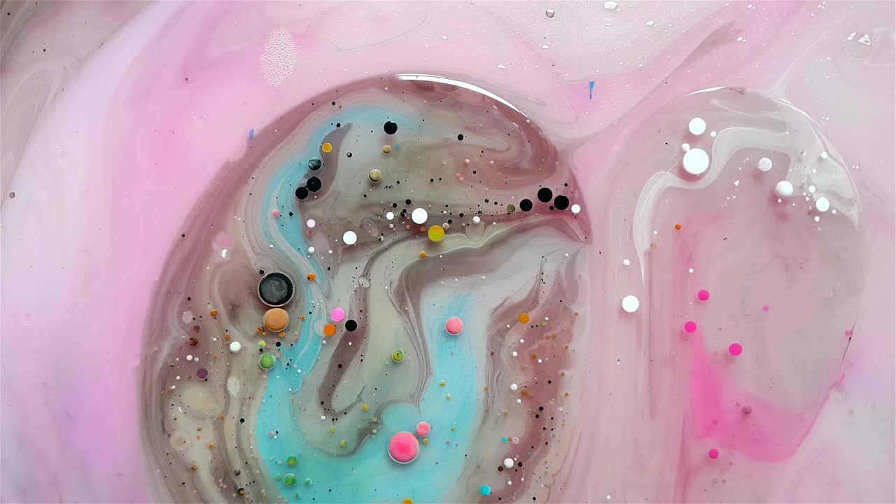Pittura acrilica multicolore. Motivi astratti marmorizzati