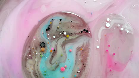 multicolor acrylic painting. abstract marbling patterns