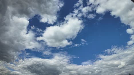 Clouds-time-laps,-blue-sky,-white-clouds