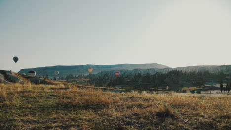 hot air balloons over cappadocia, turkey