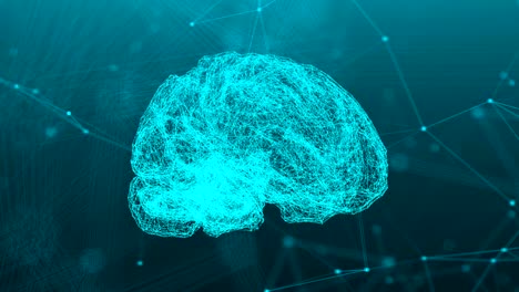 puntos de conexión abstractos con el cerebro