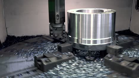 workpiece processing on turning-and-boring lathe