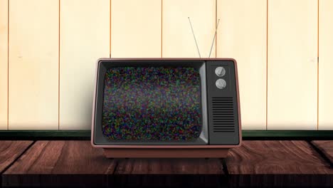 television on a blank channel