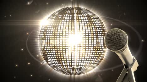 Microphone-and-disco-ball