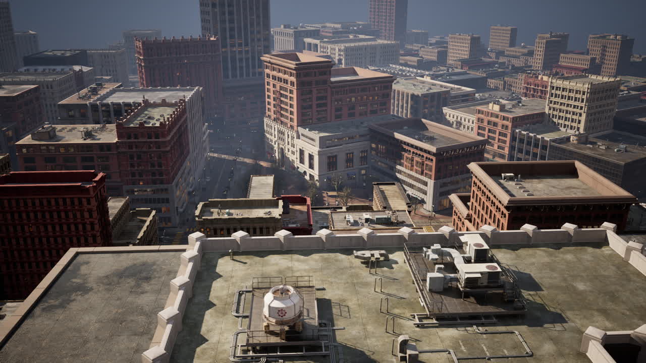 lado oeste de los años 80 vista residencial