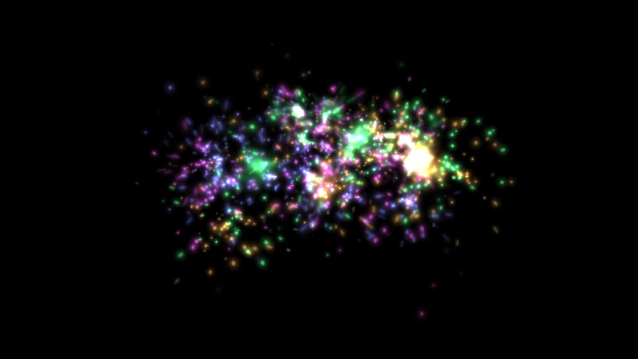 불꽃놀이 요소 애니메이션 세트 4k 해상도