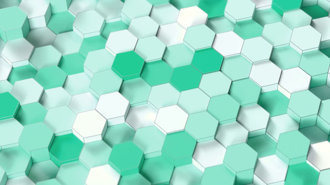 tecnología de colores brillantes patrón hexagonal fondo - bucle