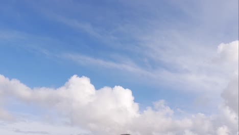 blue sky white clouds. puffy fluffy white clouds. cumulus cloud scape timelapse. summer blue sky time lapse. dramatic majestic amazing blue sky. soft white clouds form. clouds time lapse background