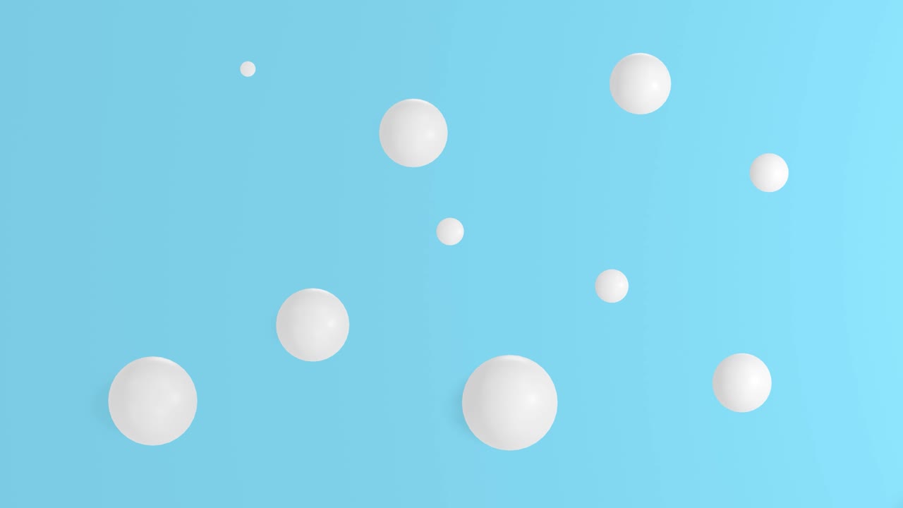 Inflating and deflating bubbles - 3d animation