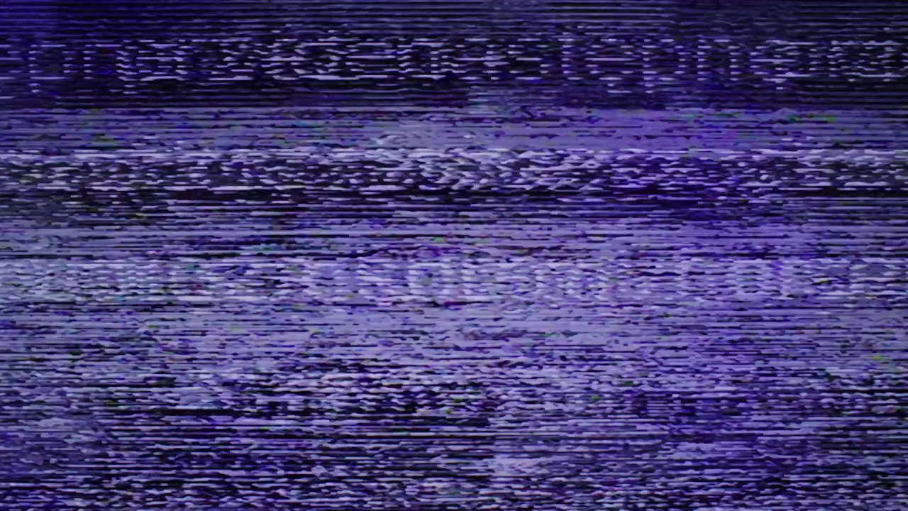 Registrazioni reali di glitch da segnale VHS debole in sovrapposizione