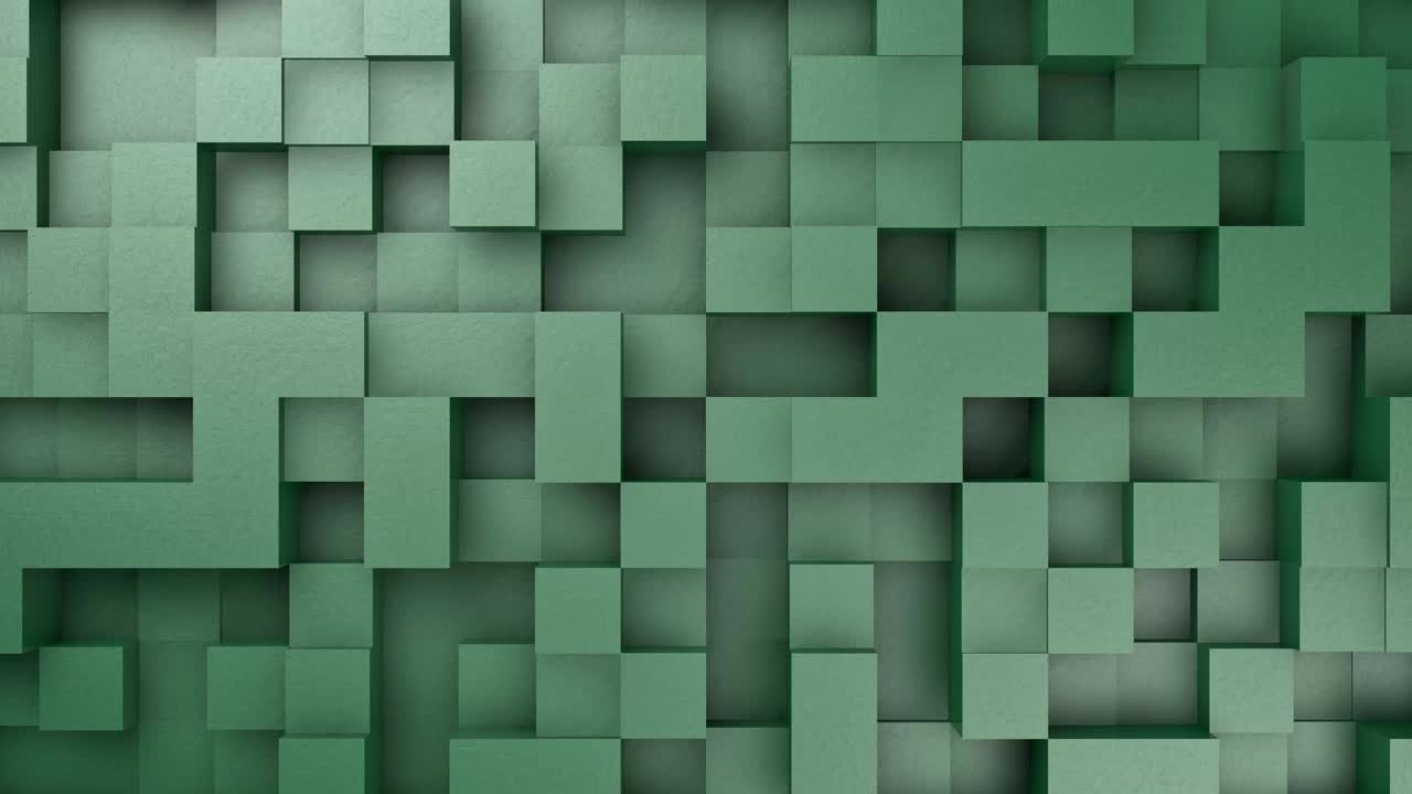 cubos abstractos en movimiento movimiento aleatorio de fondo en bucle. animación 3d 4k v17