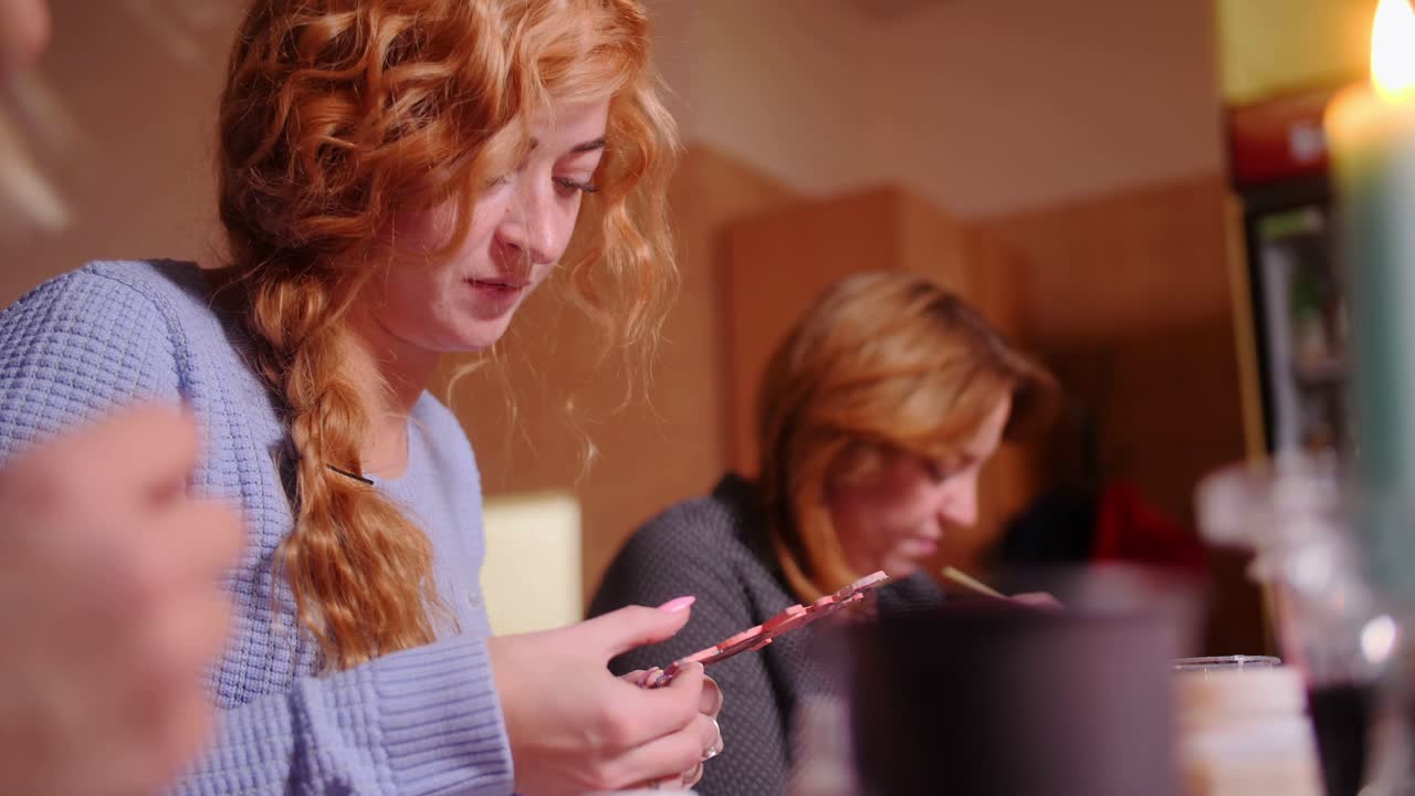 Women enjoying a meal together