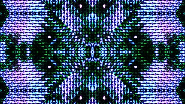 Moving kaleidoscope. 4K motion graphics