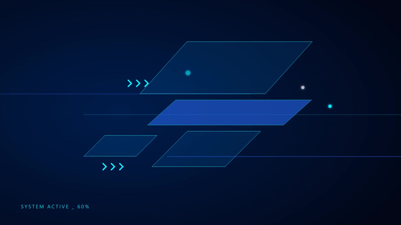 Digital Interface Loading Animation with Progress Counter