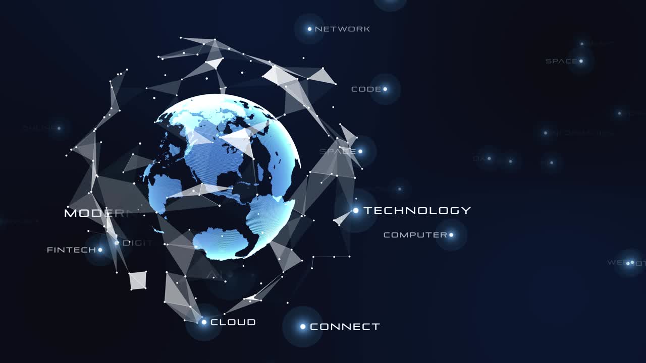 Smart city, digital world, Global communication network concept. 6G Business graph. Global business.
