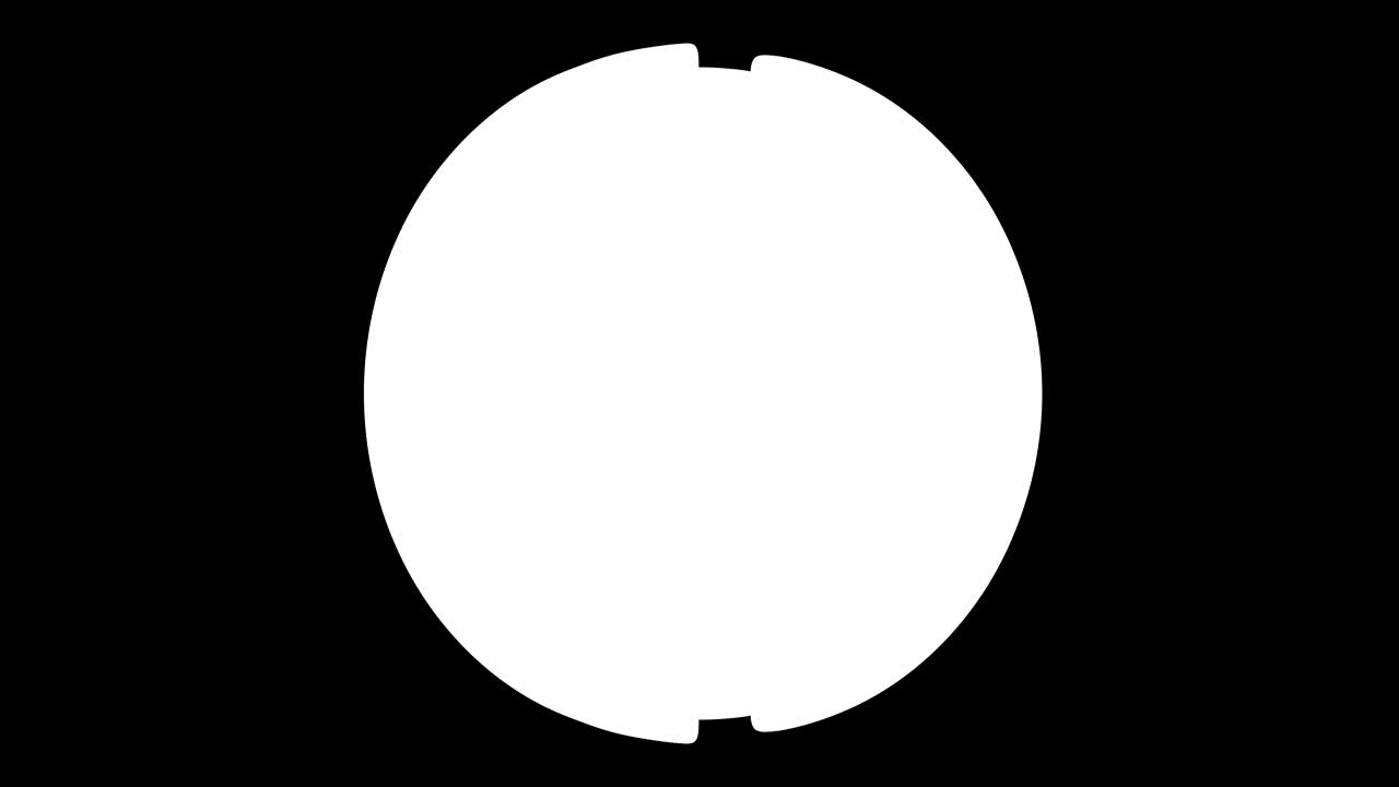 알파 채널을 가진 잎자루로 인 미래의 네온 공의 회전.